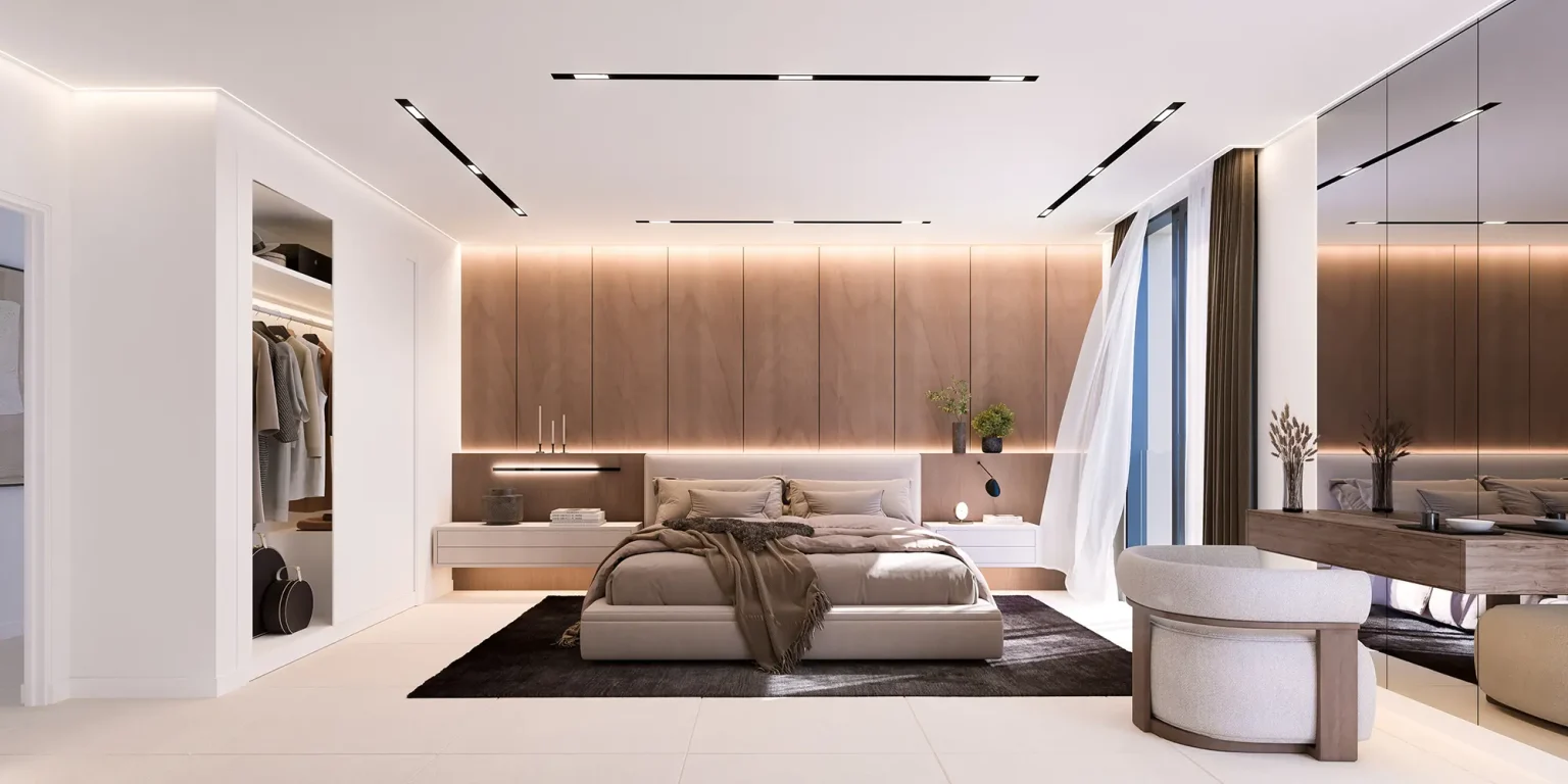 Bedroom design at Sky Villas