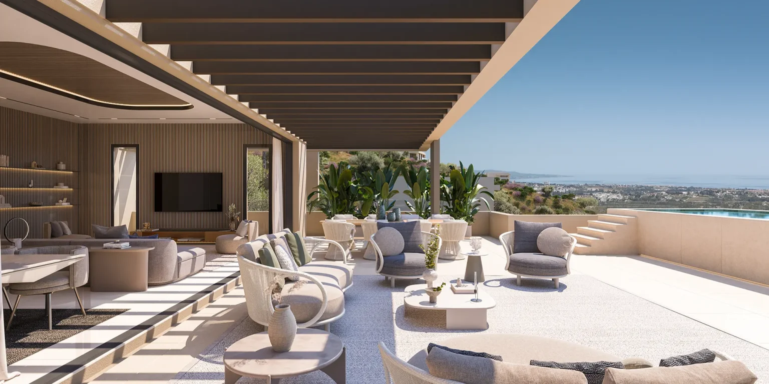 Relax and enjoy in this beauty terrace of Sky Villas