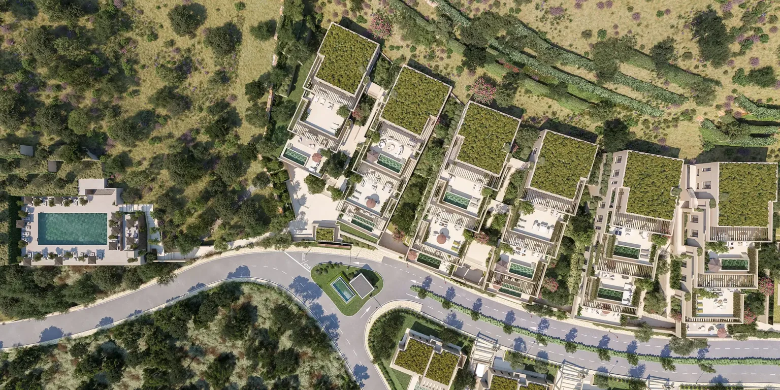 Top view of Sky Villas